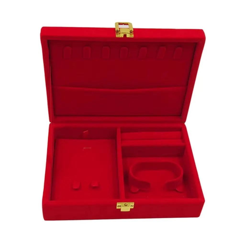 Velvet Box Pearl Necklace Box Jewelry Packaging Storage Case Boxes Holder Earrings Display 7.5X7.5X1.6 Inches Wedding Premium