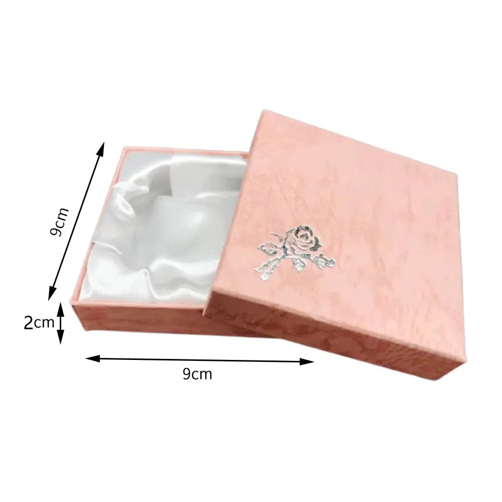Square Jewelry Packaging Box Bracelet Necklace Cardboard Gift Organizer Case Women Pendant Storage Display Container 2022 NEW