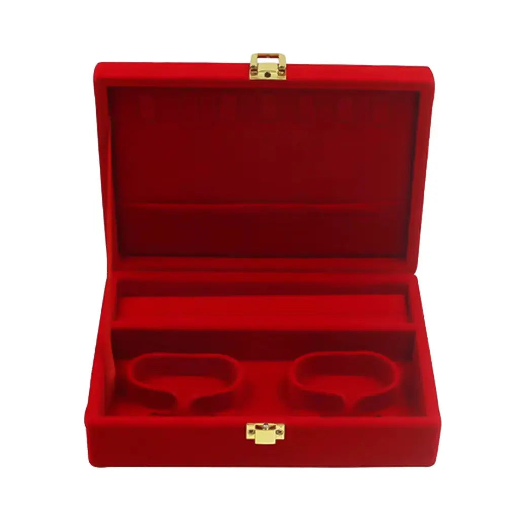 Velvet Box Pearl Necklace Box Jewelry Packaging Storage Case Boxes Holder Earrings Display 7.5X7.5X1.6 Inches Wedding Premium