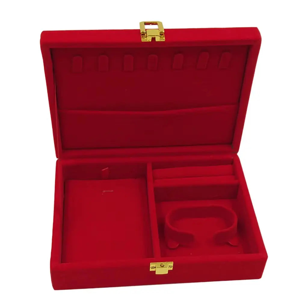 Velvet Box Pearl Necklace Box Jewelry Packaging Storage Case Boxes Holder Earrings Display 7.5X7.5X1.6 Inches Wedding Premium